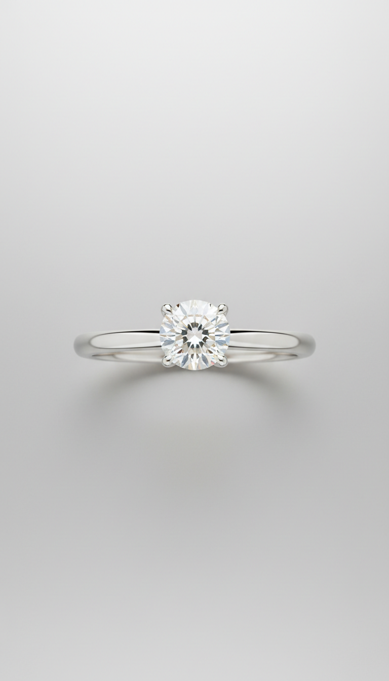 Platinum Solitaire Engagement Ring