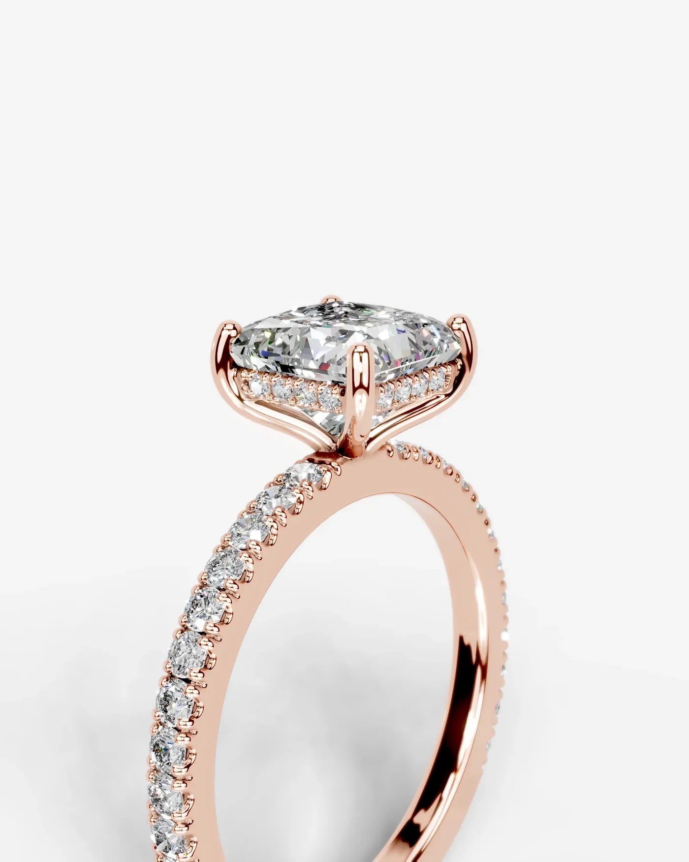 Princess Cut Lab Grown Diamond Accented Ring