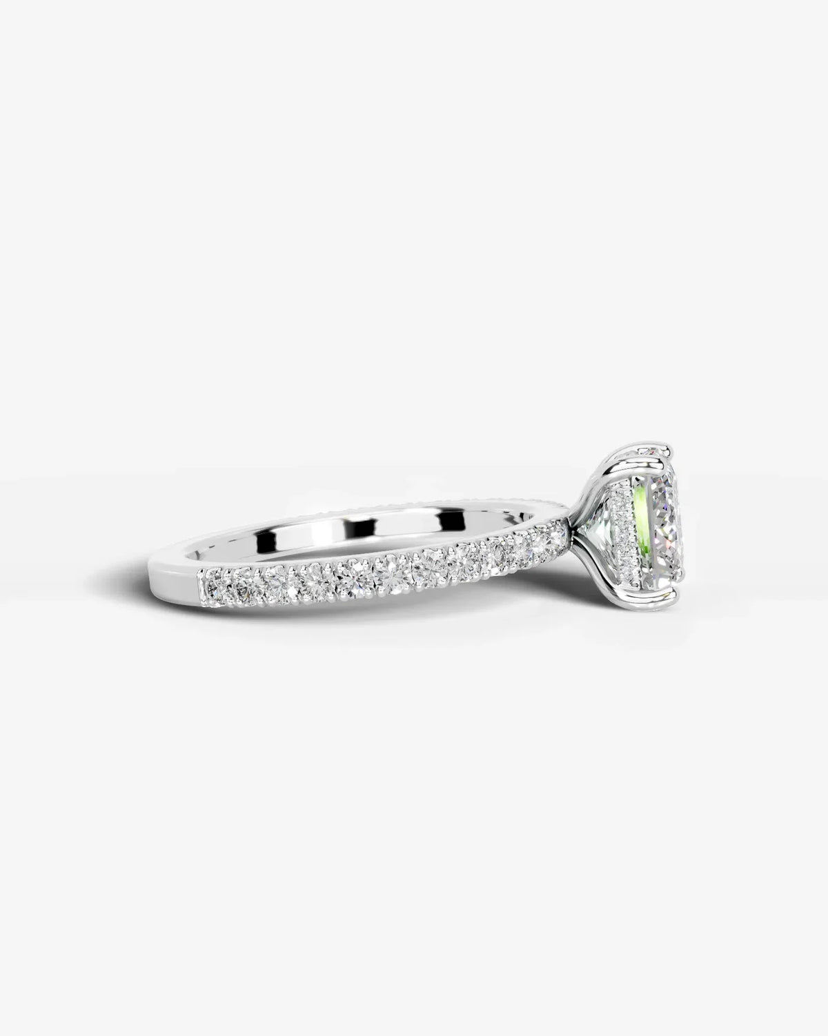 Princess Cut Lab Grown Diamond Accented Ring