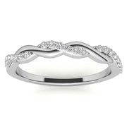 0.22ct Twisted Infinity Stackable Band