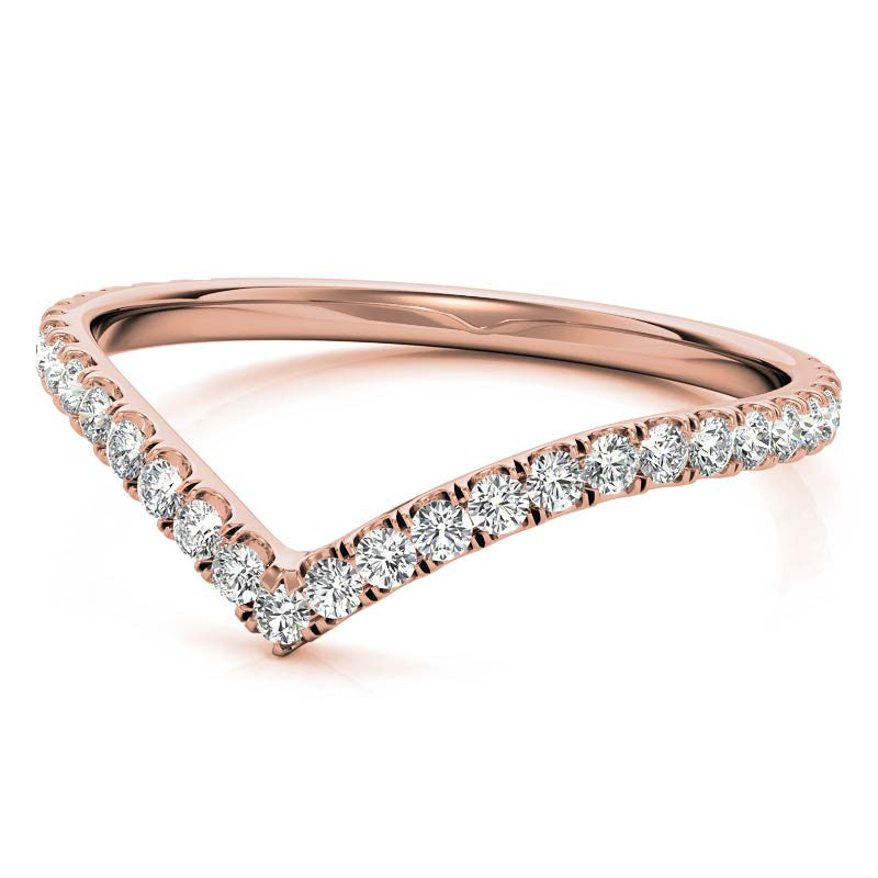 Round V-Shape Stackable Band