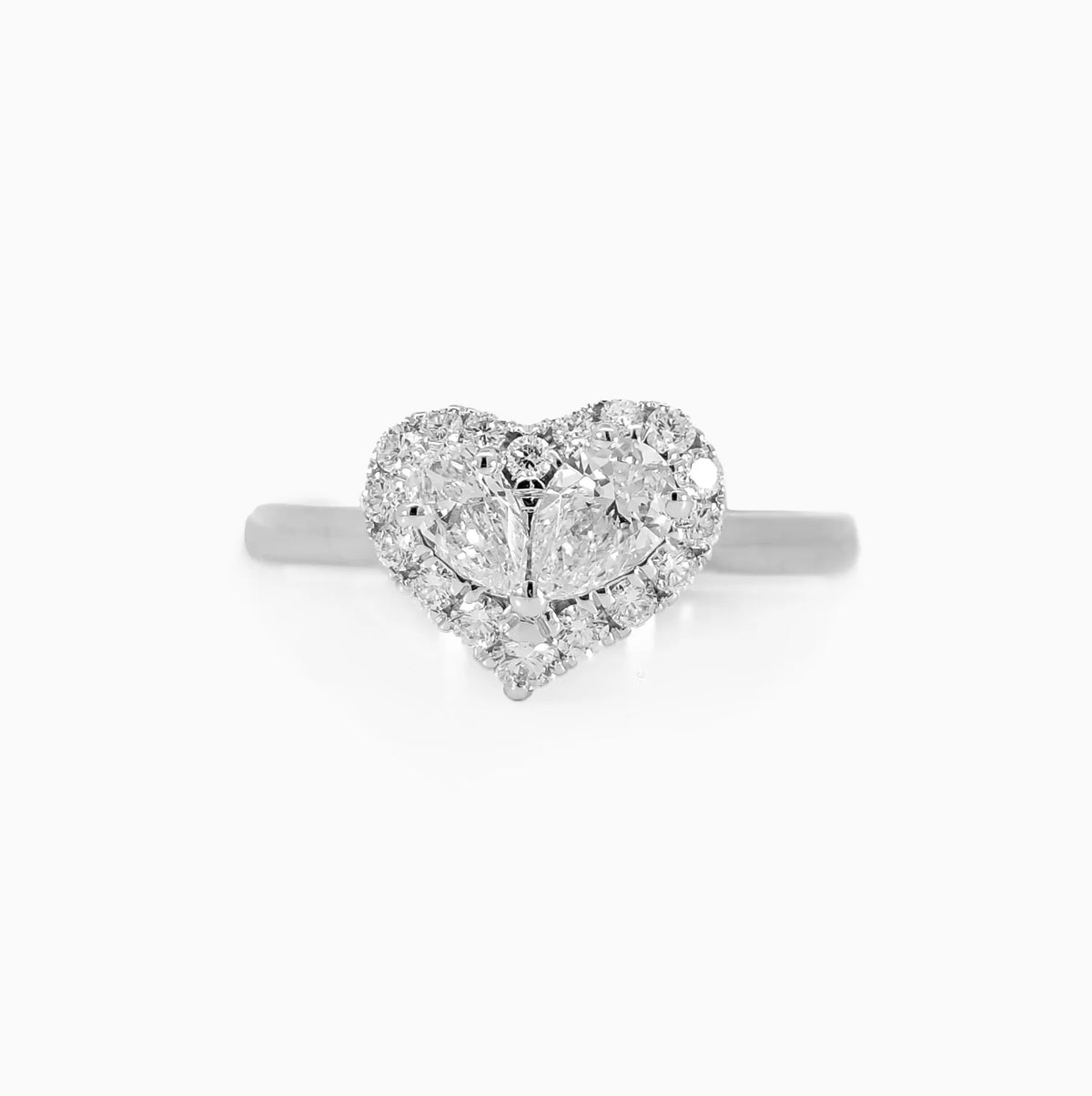 Heart Shape Lab Diamond Ring