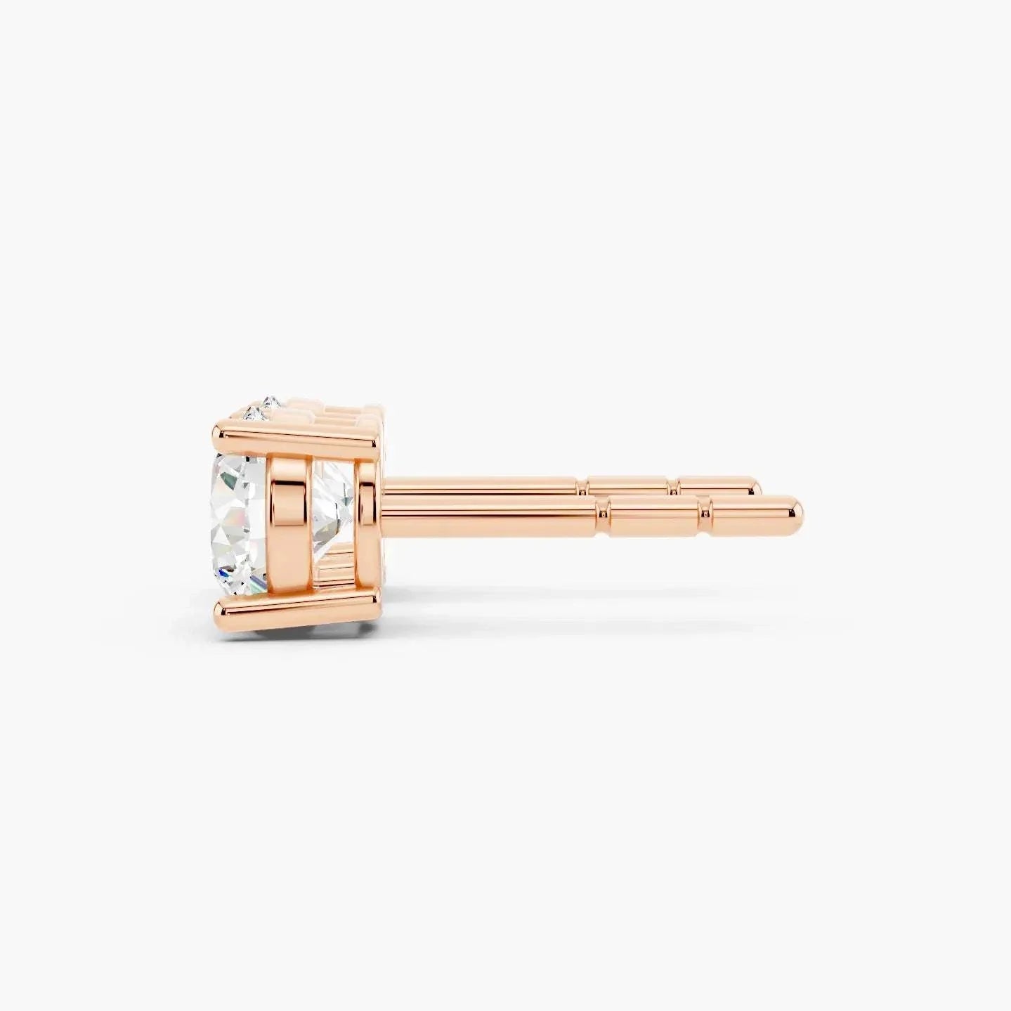 Round 4-Prong Lab-Grown Diamond Stud Earrings