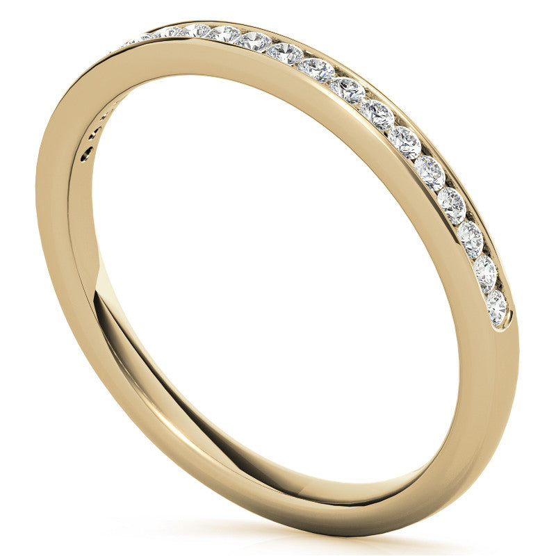0.20ct Round Channel Set Stackable Band