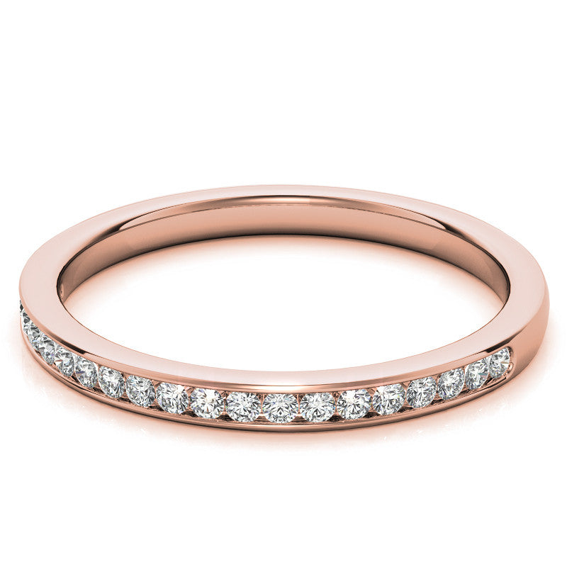 0.20ct Round Channel Set Stackable Band