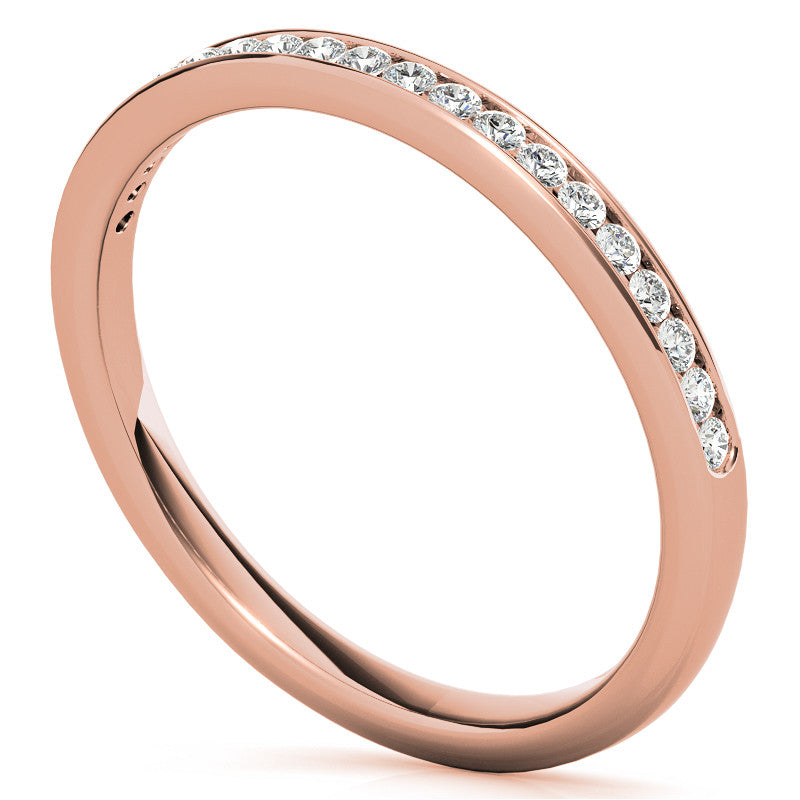 0.20ct Round Channel Set Stackable Band