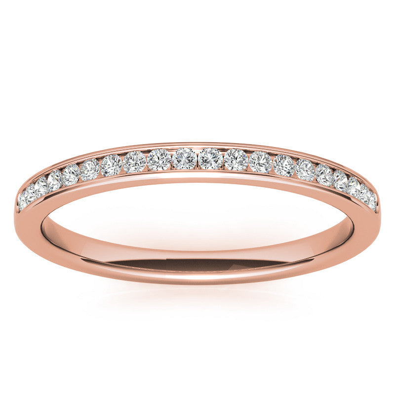 0.20ct Round Channel Set Stackable Band