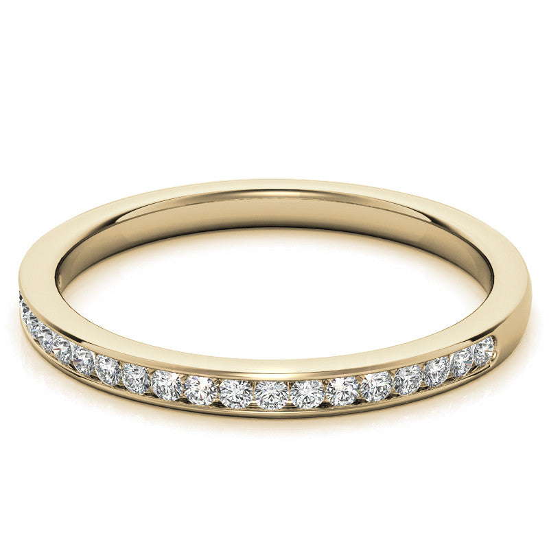 0.20ct Round Channel Set Stackable Band