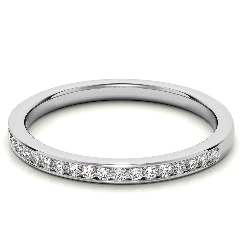 0.20ct Round Channel Set Stackable Band
