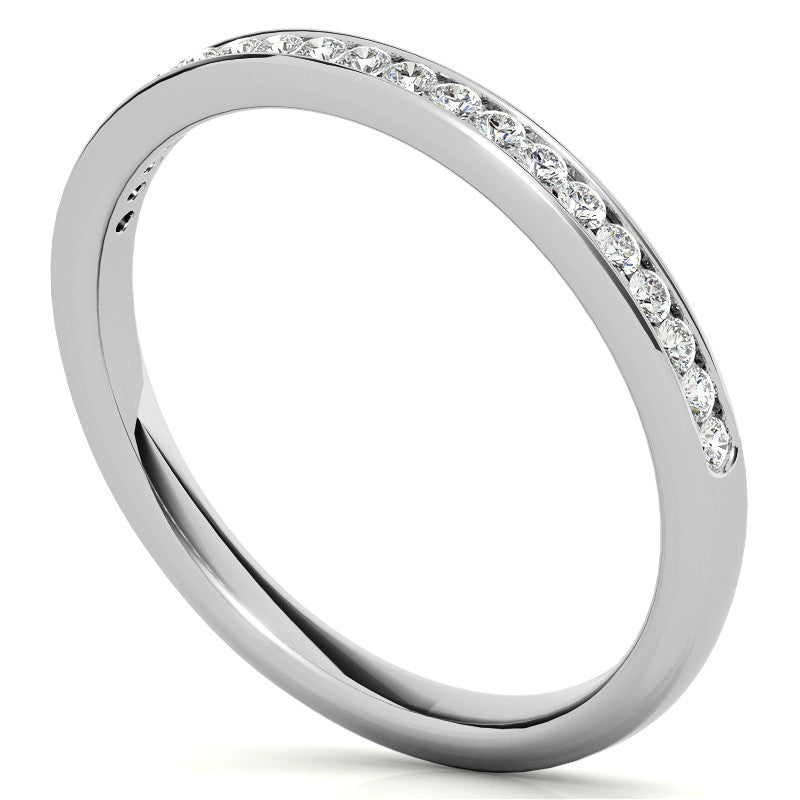 0.20ct Round Channel Set Stackable Band