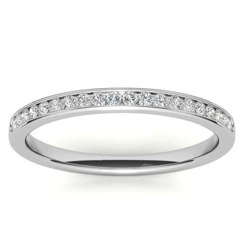 0.20ct Round Channel Set Stackable Band