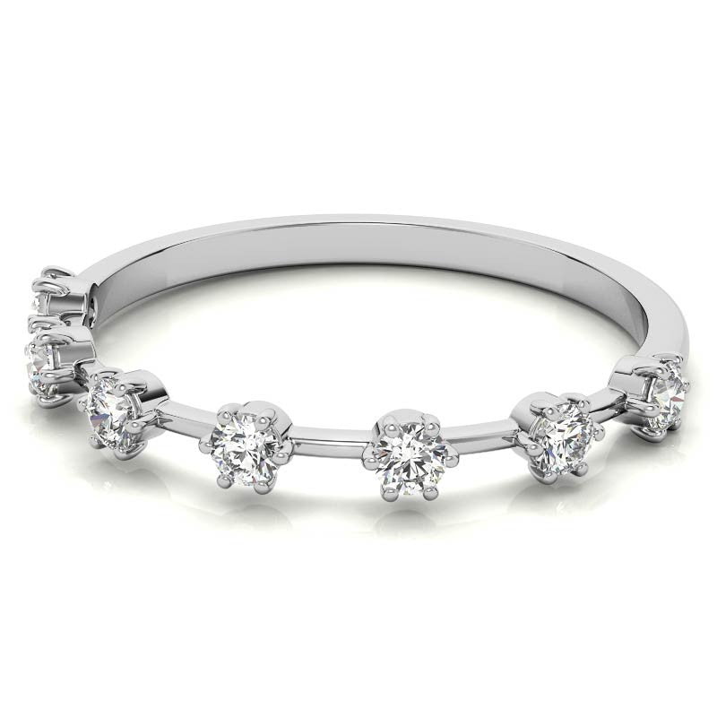 Petite 6-Prong Round Stackable Band