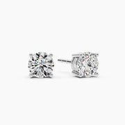 Round 4-Prong Lab-Grown Diamond Stud Earrings