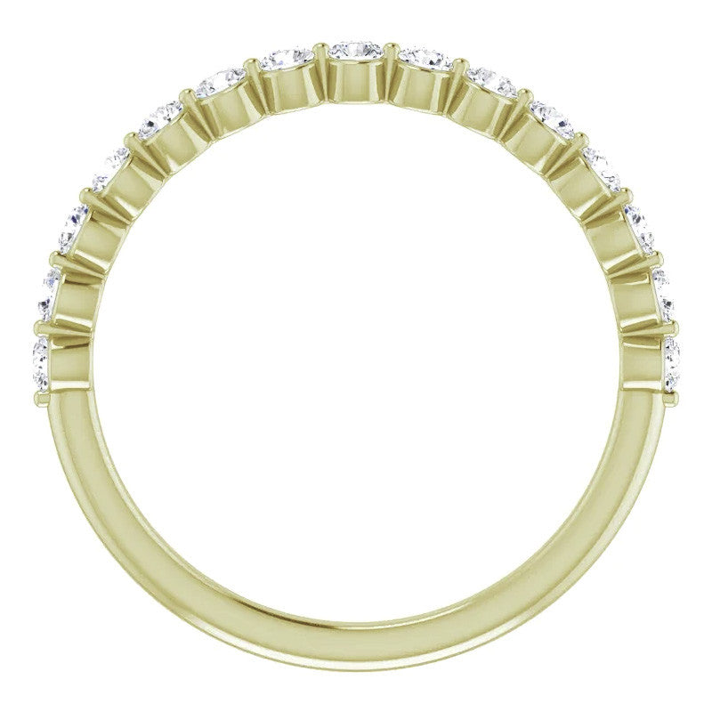 2mm Round Single Prong Stackable Band