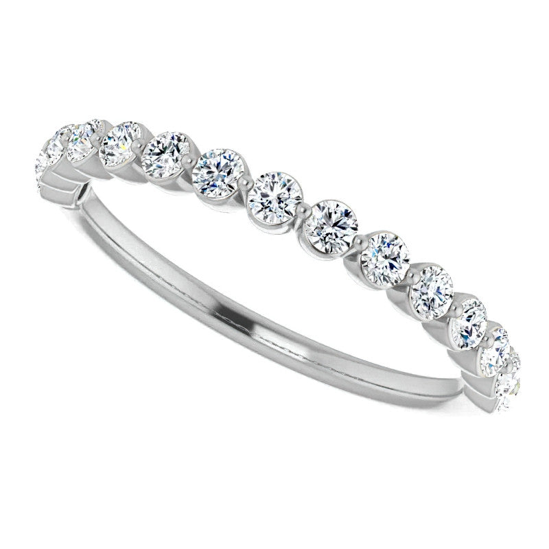 2mm Round Single Prong Stackable Band