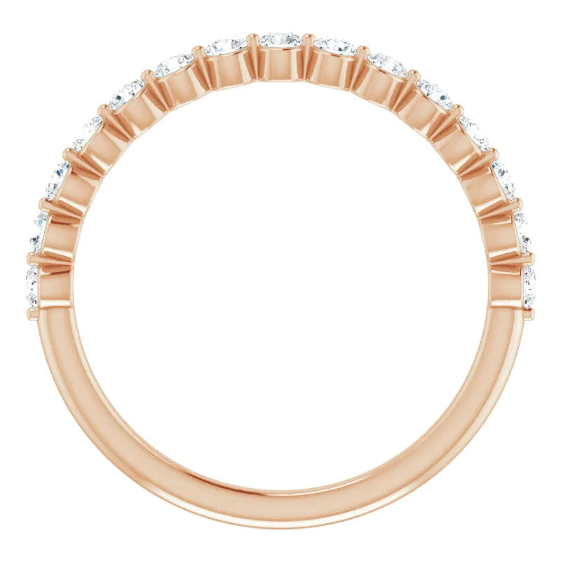 Round Single Prong Stackable Band