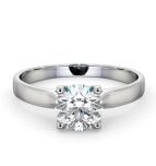 0.50Ct - 3.0Ct Round Solitaire Lab Created Diamond Engagement Ring 