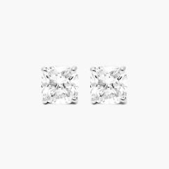 Cushion Cut Lab Created Diamond Stud Earrings (F-G / VS2-SI1)